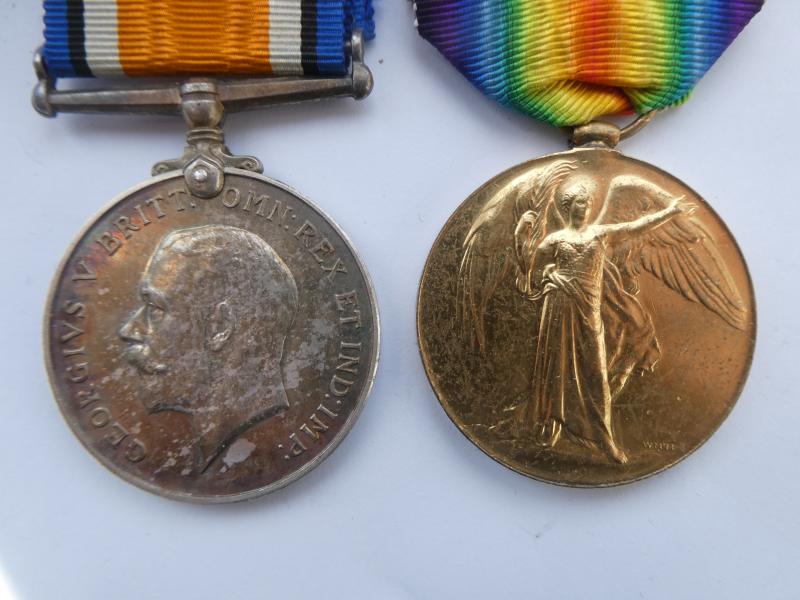 BRITISH WAR AND VICTORY MEDALS TO SMITH-TANK CORPS