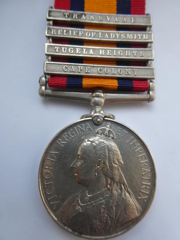 QUEENS SOUTH AFRICA MEDAL-TO MACKIE-ROYAL SCOTS FUSILIERS