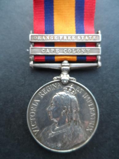 QUEENS SOUTH AFRICA MEDAL, GURRY, 9TH LANCERS