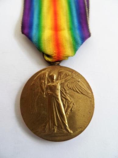 VICTORY MEDAL TO CAPTAIN J ROMANES-BORDER REGIMENT-LATER ROYAL FLYING CORPS AND LIEUT COL R.A.F.-A GEOLOGIST