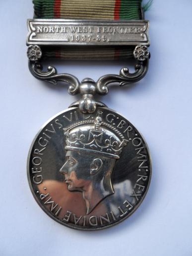 INDIAN GENERAL SERVICE MEDAL-TO CAPTAIN SIMON-17TH DOGRA REGIMENT-DIED IN IRAQ-1942