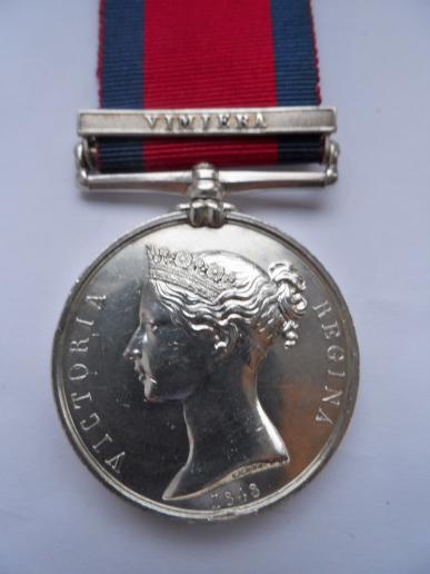 MILITARY GENERL SERVICE MEDAL-CLASP VIMIERA-JOHN BUDGELL 9TH FOOT