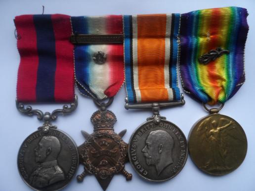 DISTINGUISHED CONDUCT MEDAL-MENTIONED IN DESPATCHES GROUP OF FOUR TO REGIMENTAL SERGEANT MAJOR EMBLING ROYAL BERKSHIRE REGIMENT-ALSO ENTITLED TO A RUSSIAN CROSS OF ST GEORGE