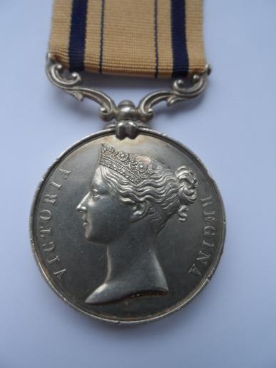 1853 SOUTH AFRICA MEDAL-TO HALLS RIFLE BRIGADE-DIED IN THE CRIMEA