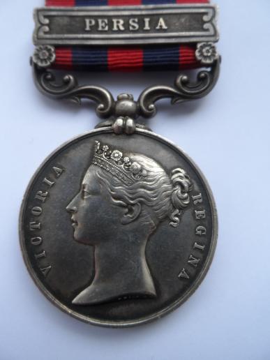 INDIA GENERAL SERVICE MEDAL-CLASP PERSIA-TO SERJT NEVILLE- BOMBAY SAPPERS AND MINERS