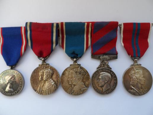 ROYAL HOUSEHOLD AND ROYAL VICTORIAN MEDAL GROUP OF FIVE TO WILLIAM SHURLEY