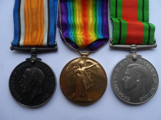 BRITISH WAR AND VICTORY MEDALS,DEFENCE MEDAL TO COATES-NORTHUMBERLAND FUSILIERS