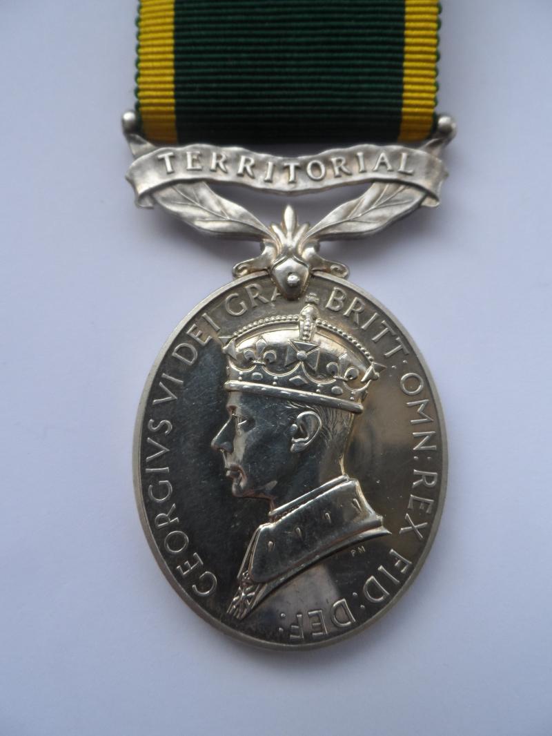 TERRITORIAL EFFICIENCY MEDAL TO CAPTAIN GRIFFITHS ROYAL ARMY SERVICE CORPS