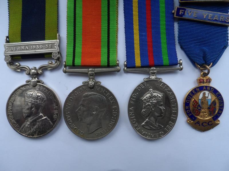 INDIAN GENERAL SERVICE MEDAL GROUP OF THREE TO BOURNE-OX AND BUCKS LIGHT INFANTRY
