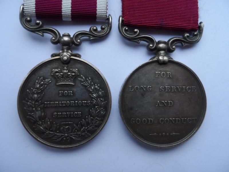 ARMY LONG SERVICE MEDAL(VICTORIA)  AND M.S.M. PAIR TO DEDDEN-GORDON HIGHLANDERS
