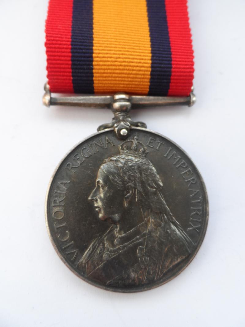 QUEENS SOUTH AFRICA MEDAL-NO CLASP-TO HUGHES H.M.S.FORTE