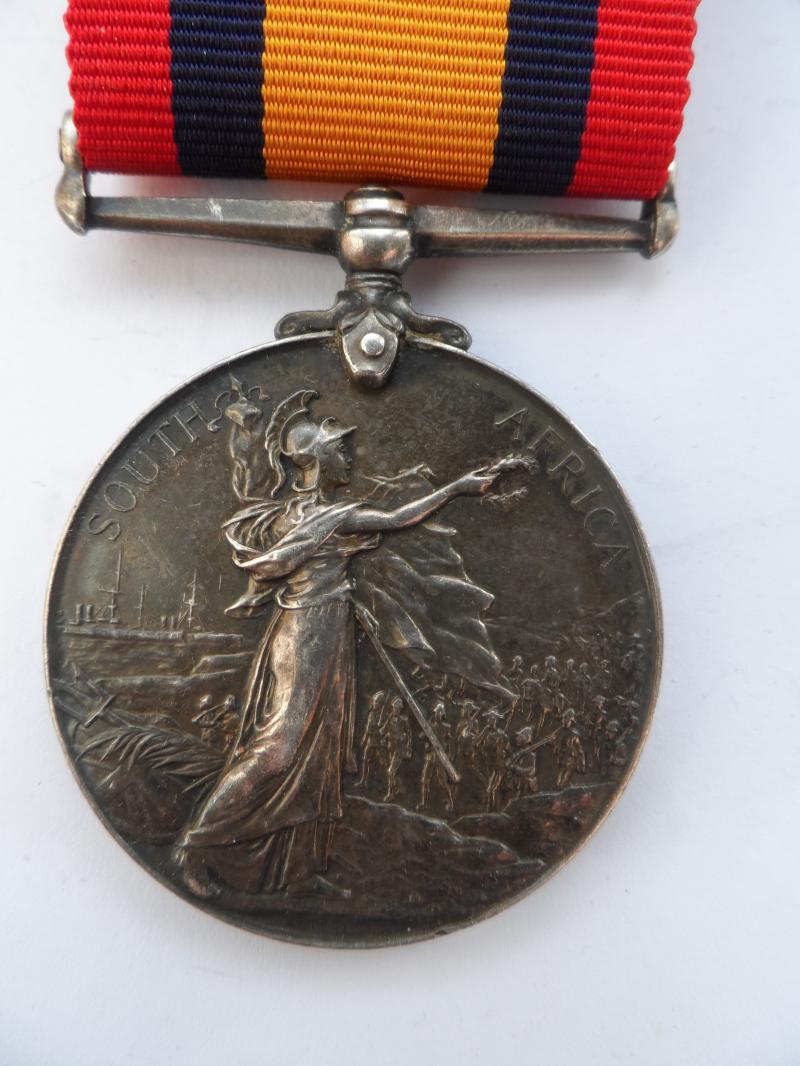 QUEENS SOUTH AFRICA MEDAL-NO CLASP-TO HUGHES H.M.S.FORTE