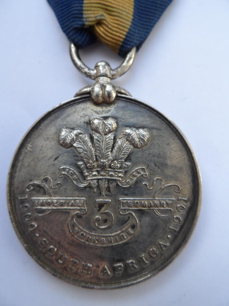 BOER WAR YORKSHIRE IMPERIAL YEOMANRY MEDAL-TO E ENGLAND