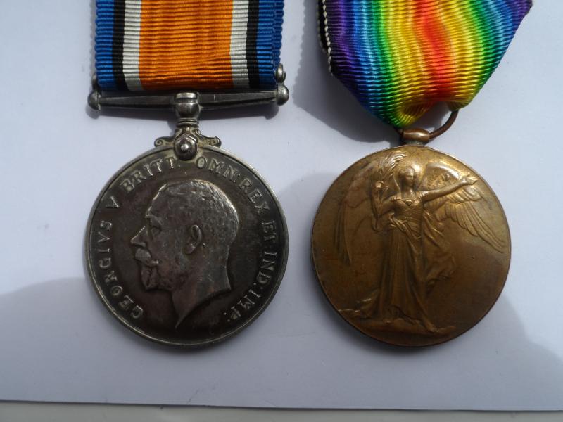 BRITISH WAR AND VICTORY MEDALS-TO 2 LIEUT JOHN HERBERT ILLINGWORTH RADCLIFFE-WEST RIDING REGIMENT-PLAYED FOOTBALL FOR STALYBRIDGE CELTIC-AND LATER MAYOR OF STALYBRIDGE