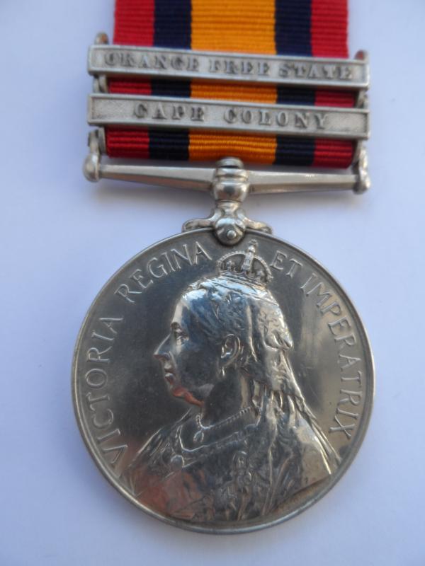 QUEENS SOUTH AFRICA MEDAL-TO GRIFFIN-LANCASHIRE FUSILIERS