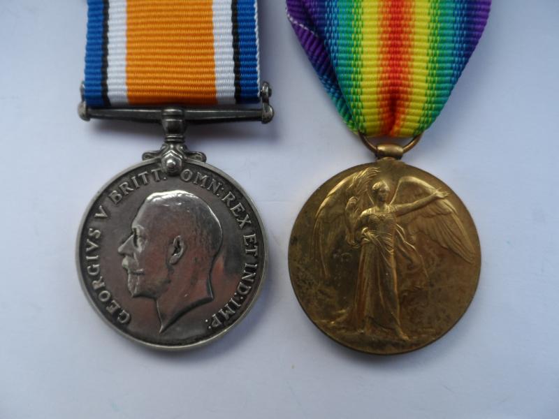 BRITISH WAR AND VICTORY MEDALS-TO JOHNSON-YORKSHIRE REGIMENT
