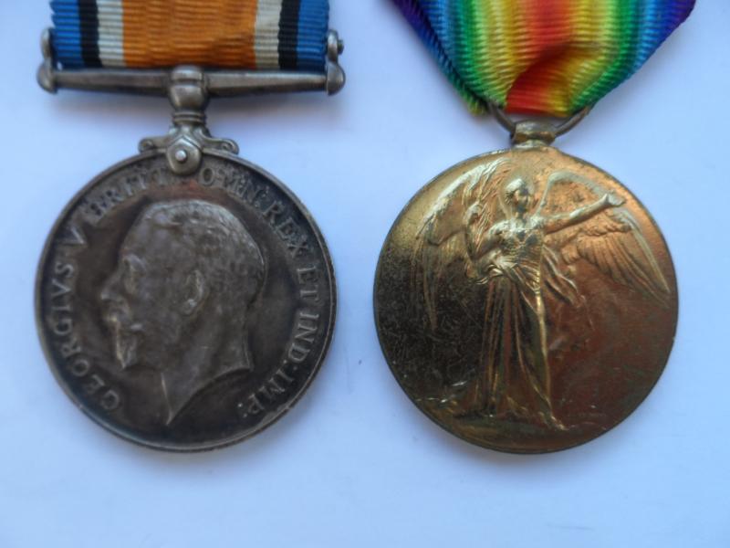 BRITISH WAR AND VICTORY MEDALS TO MOORE-SUFFOLK REGIMENT
