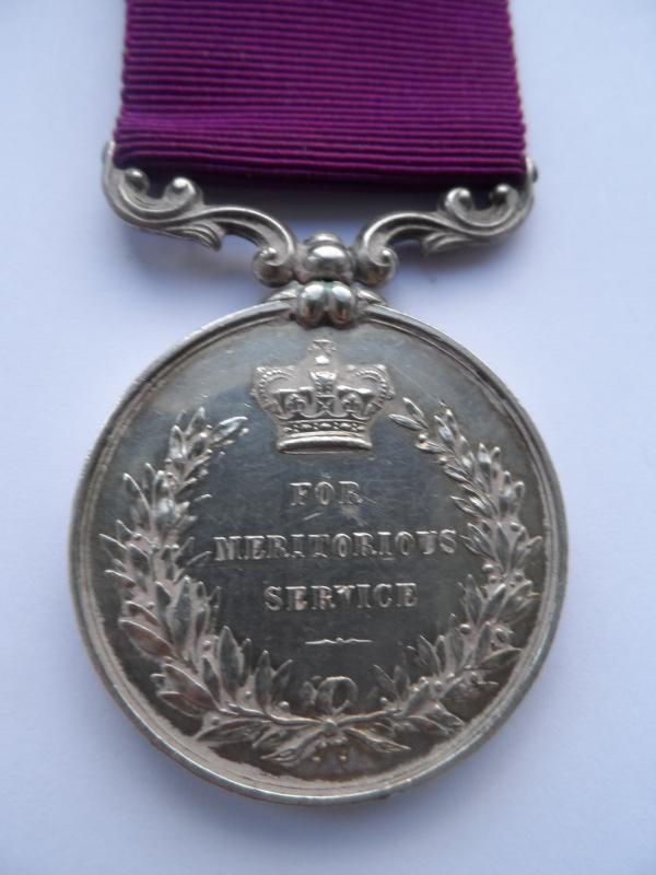 MERITORIOUS SERVICE MEDAL (VICTORIA) TO SERJEANT THOMAS BROWN 15TH FOOT
