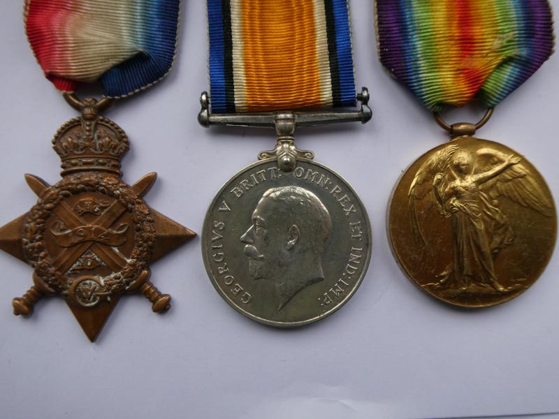 1914 STAR TRIO TO HUNT-ROYAL ARMY SERVICE CORPS