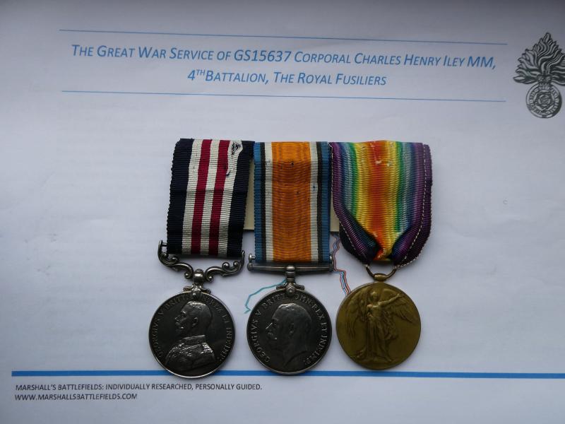 MILITARY MEDAL GROUP OF THREE TO ILEY-4TH ROYAL FUSILIERS