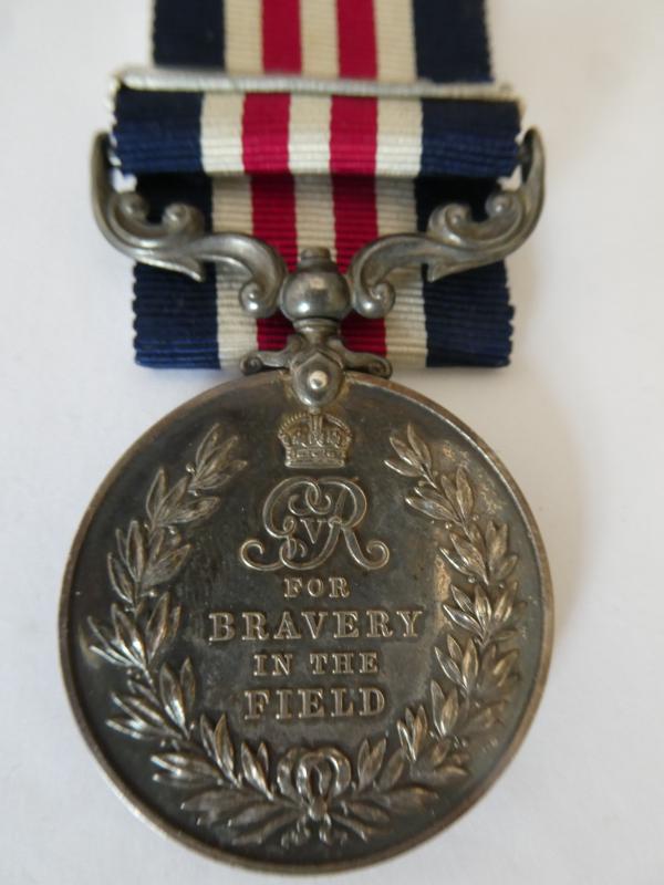 MILITARY MEDAL AND BAR-TO HARRIS-BEDFORDSHIRE REGT-DIED OF WOUNDS ON 28/10/1918