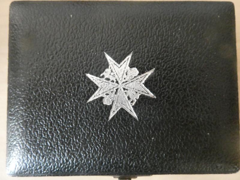 ORDER OF ST JOHN SERVING SISTERS BADGE IN SPINK AND SON CASE