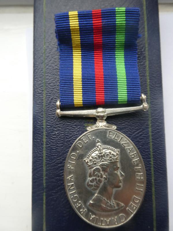 CIVIL DEFENCE LONG SERVICE MEDAL-IN ROYAL MINT  BOX OF ISSUE-NAMED TO BETTS
