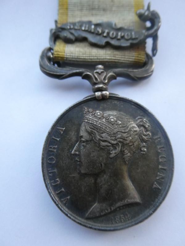 CRIMEA MEDAL CLASP SEBASTOPOL-AS ISSUED TO THE ROYAL NAVY