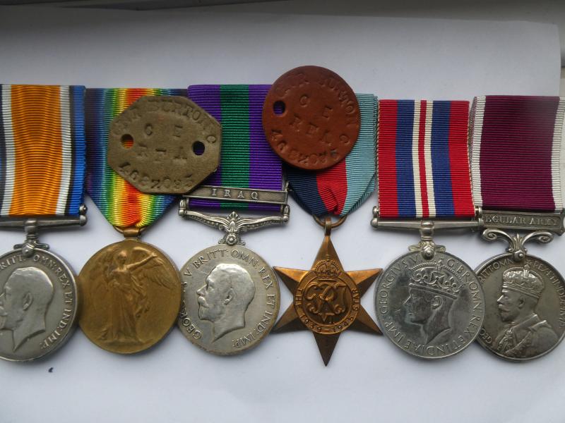 GROUP OF FIVE TO SERGEANT BURTON-DURHAM LIGHT INFANTRY KINGS OWN YORKSHIRE LIGHT INFANTRY AND ROYAL ARTILLERY