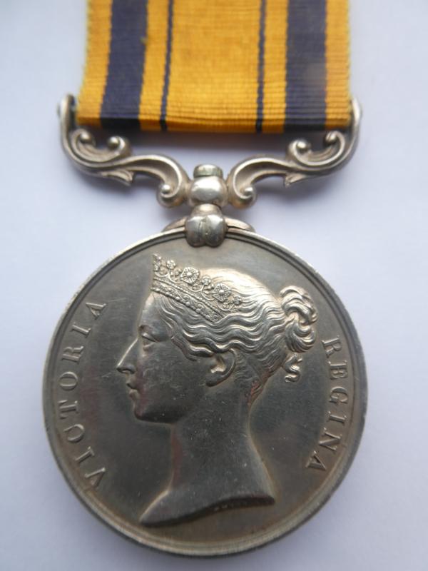 SOUTH AFRICA (ZULU) MEDAL-TO WALSH-2-21ST FOOT