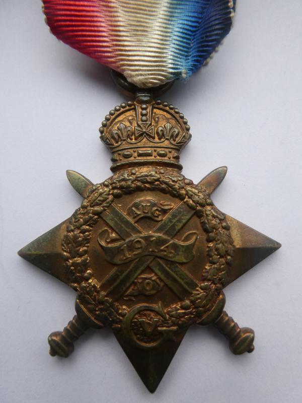 1914 STAR TO CAPTAIN MEEKE-MIDDLESEX REGT-A MILITARY CROSS WINNER WITH THE ROYAL MUNSTER FUSILIERS WHO WAS KILLED IN ACTION  ON 1ST JULY 1916