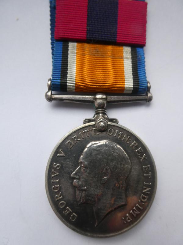 BRITISH WAR MEDAL TO SJT IRONSIDE -A DCM WINNER WHO DIED OF WOUNDS ON 19/11/1914-DCM AWARDED FOR 23RD AUGUST 1914-LISTED IN DE-RUVIGNYS ROLL OF HONOUR