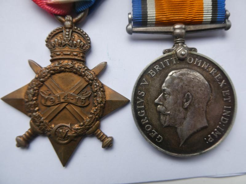 1914/15 AND BRITISH WAR MEDALS TO ROSE-1/4TH BATTALION NORFOLK REGT-DIED OF WOUNDS ON 05/12/1915 AT GALLIPOLI
