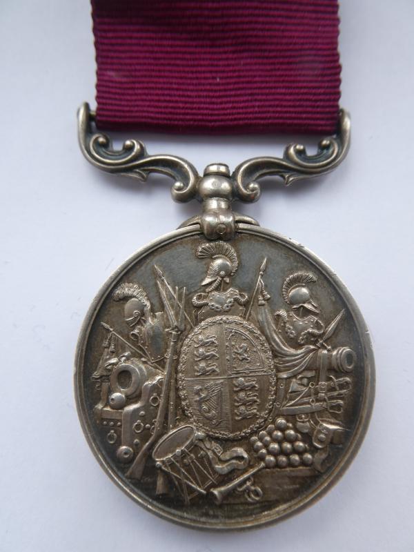 ARMY LONG SERVICE AND GOOD CONDUCT MEDAL-(VICTORIA)-TO HARRIS-ROYAL WEST SURREY  REGT