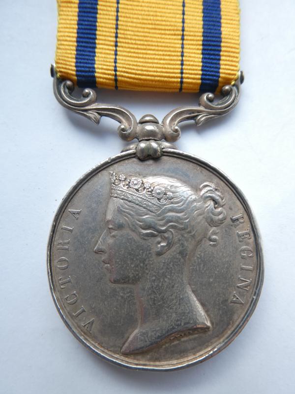 SOUTH AFRICA MEDAL-1853-TO ACTING MATE-LATER CAPTAIN- JOHN C PATTERSON