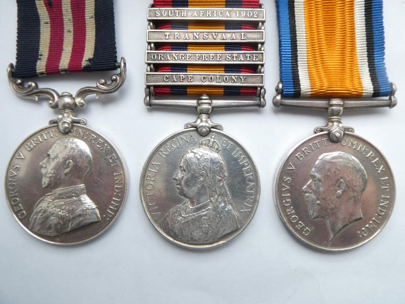 MILITARY MEDAL GROUP OF THREE TO BAILEY-NORFOLK REGT