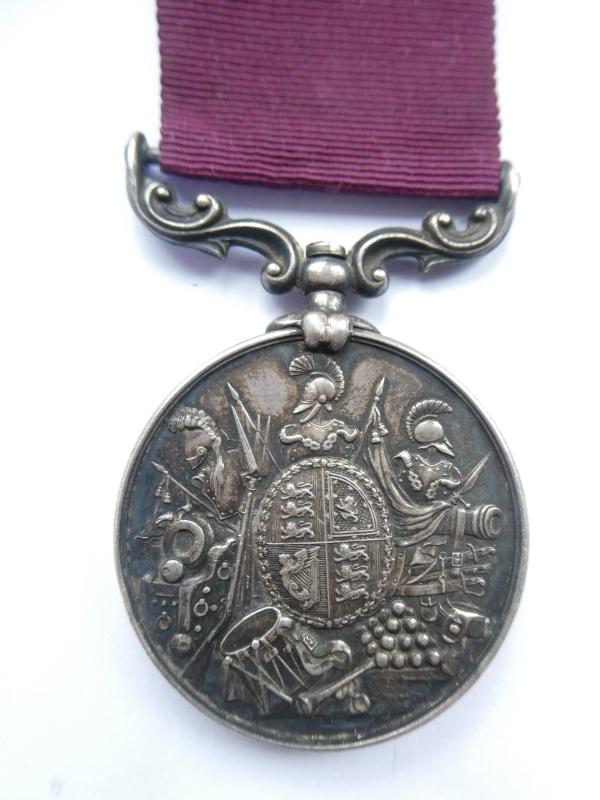 ARMY LONG SERVICE MEDAL (VICTORIA)TO GUNNER HALL -ROYAL ARTILLERY