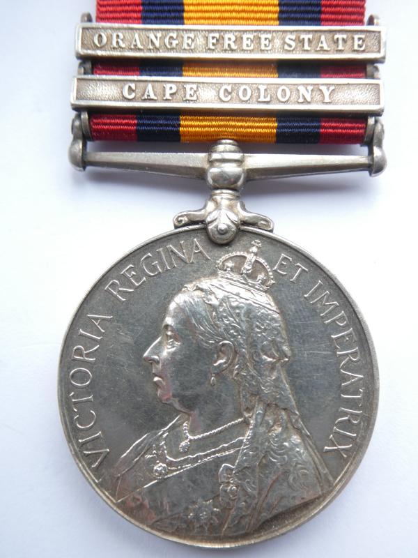 QUUENS SOUTH AFRICA MEDAL TO WALKER-3RD DRAGOON GUARDS