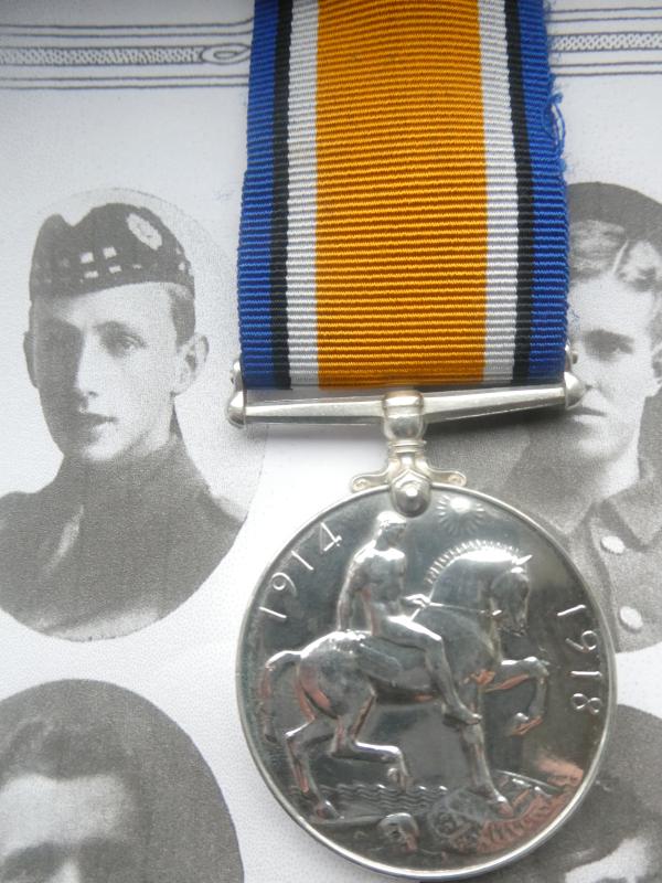 BRITISH WAR MEDAL TO GIDEON ANDREW FORREST  RENWICK-ROYAL SCOTS-KILLED IN ACTION ON 22ND AUGUST 1917