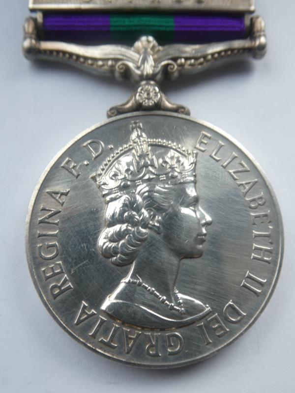 CAMPAIGN SERVICE MEDAL-CLASP CYPRUS-TO CLARIDGE-ROYAL BERKS REGT