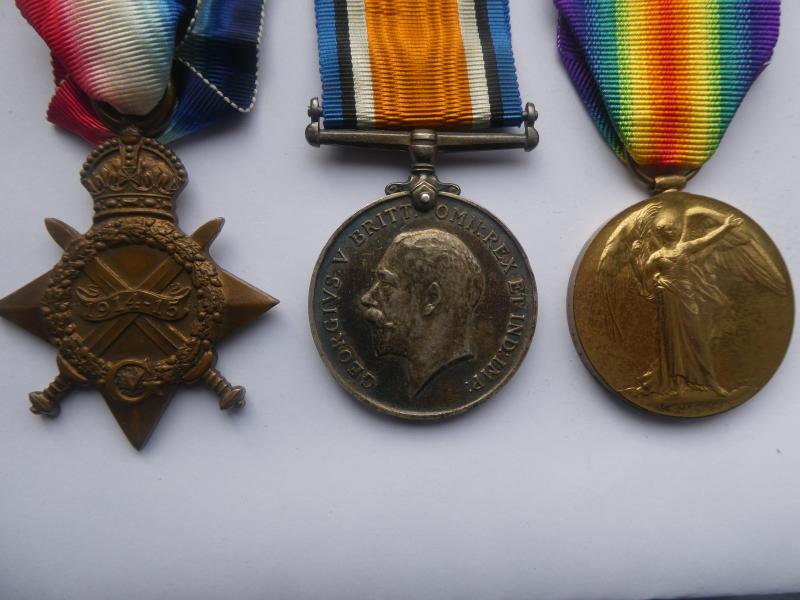 1914/15 STAR TRIO-TO GREEN ROYAL MARINES-FROM BELFAST