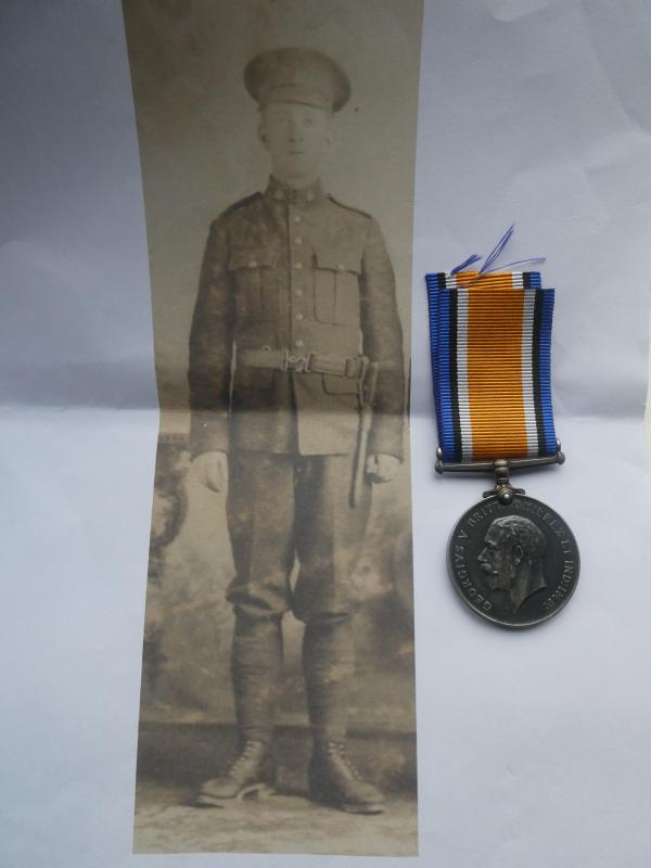 BRITISH WAR MEDAL TO UNDERWOOD-15TH CANADIAN INFANTRY-KILLED IN ACTION ON 2ND MARCH 1917