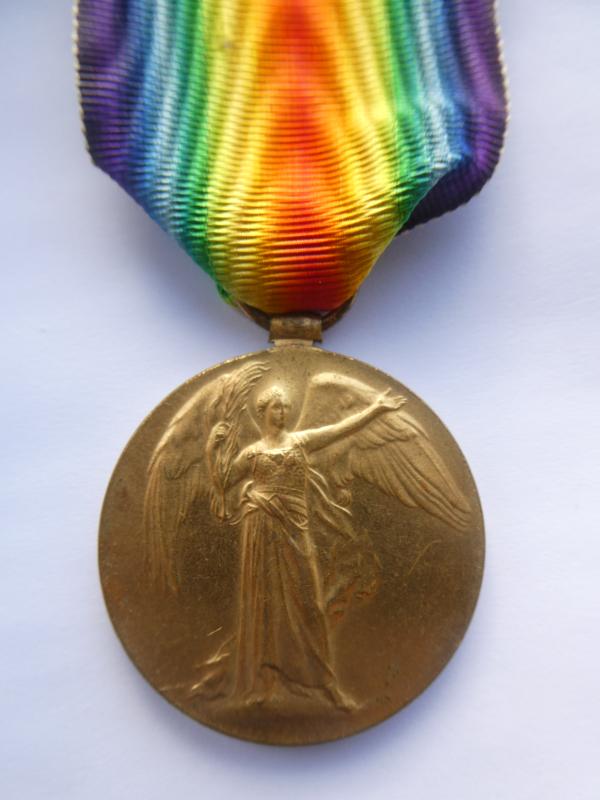 VICTORY MEDAL TO ARCHIBALD SMITH-BLACK WATCH-TAKEN PRISONER OF WAR ON  09/05/1918