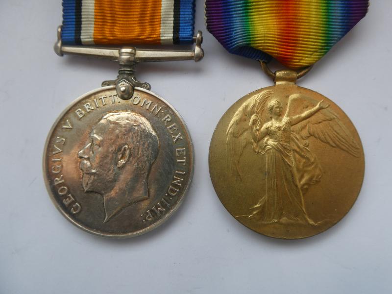 BRITISH WAR AND VICTORY MEDALS-TO SMITH-NORFOLK REGT