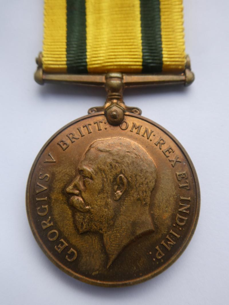 TERRITORIAL FORCE WAR MEDAL-TO ARMSBY-NORFOLK REGT-LATER SERVED WITH THE R.A.F.