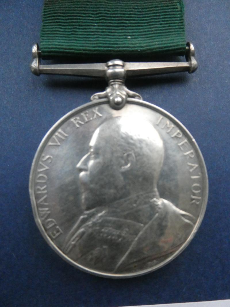 EDWARD VII VOLUNTEER FORCE LONG SERVICE MEDAL TO ABEL-4TH VOLUNTEER BATTALION NORFOLK REGT