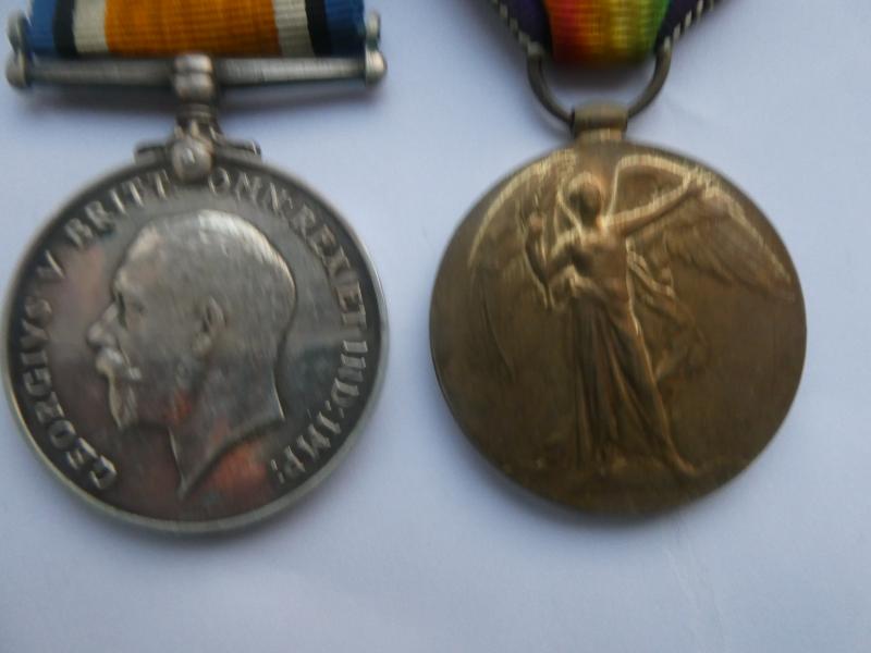 BRITISH WAR AND VICTORY MEDALS-TO HOWES NORFOLK REGIMENT