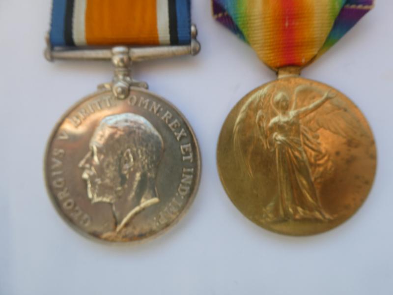 BRITISH WAR AND VICTORY MEDALS-TO READ NORFOLK REGIMENT