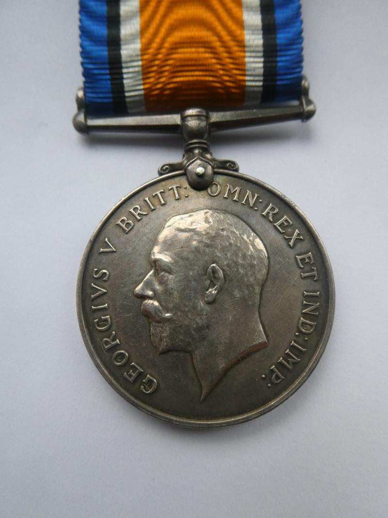 BRITISH WAR MEDAL TO GILBERT RAPER FRERE-RIFLE BRIGADE-DIED OF WOUNDS ON 26TH OCTOBER 1915