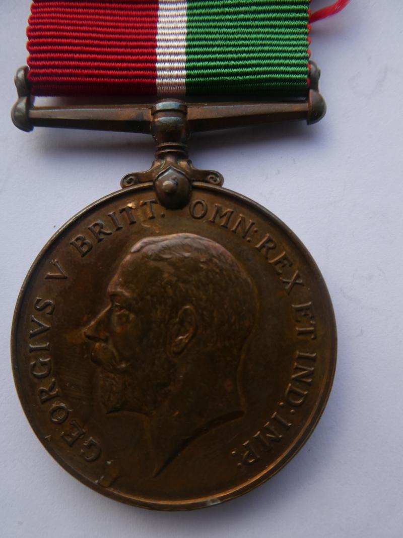 MERCANTILE MARINE WAR MEDAL-TO POLLOCK-FROM LEITH